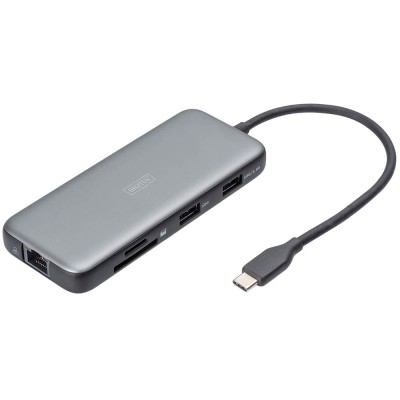 Док-станція USB-C, 7 портів, 1xHDMI, 3xUSB 3.2 Gen 2, 1xRJ45, 1xSD, 1xMicroSD, 1xPD DA-70914 DIGITUS by ASSMANN