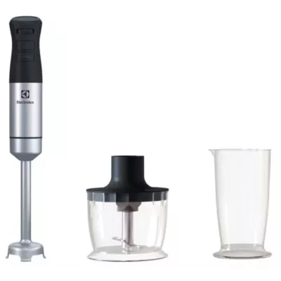 Блендер Electrolux заглибний 800Вт, 3в1, чаша-700мл, чопер, чорний-метал (E5HB1-6SS)