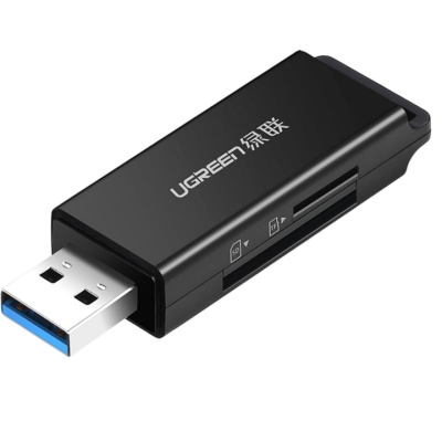 Кардрідер UGREEN CM104 USB 3.0 To TF + SD Dual Card Reader Black (40752)