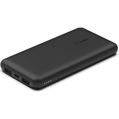 Акумулятор портативний літій-іонний Power Bank Belkin 10000мА·год, 15Вт, 2хUSB-A/USB-C, чорний (BPB011BTBK)