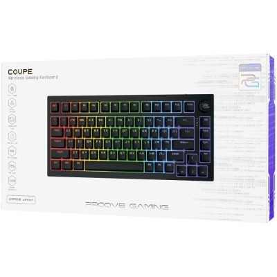 Бездротова клавіатура Proove Gaming Coupe (Ukraine Layout) white/purple