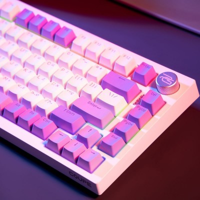 Бездротова клавіатура Proove Gaming Coupe (Ukraine Layout) white/purple
