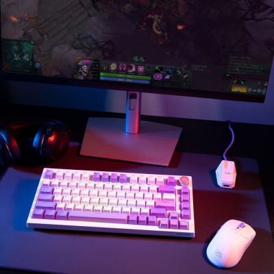 Бездротова клавіатура Proove Gaming Coupe (Ukraine Layout) white/purple