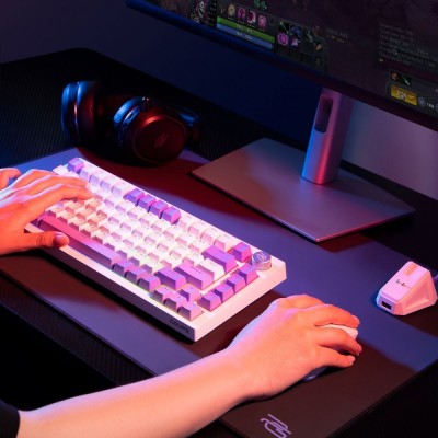 Бездротова клавіатура Proove Gaming Coupe (Ukraine Layout) white/purple