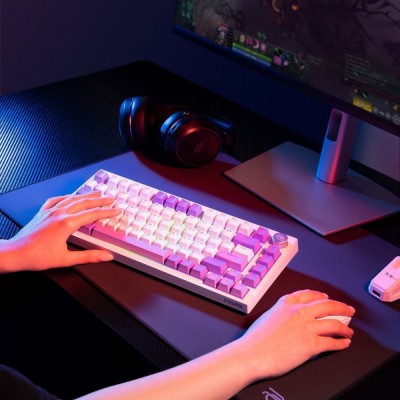 Бездротова клавіатура Proove Gaming Coupe (Ukraine Layout) white/purple