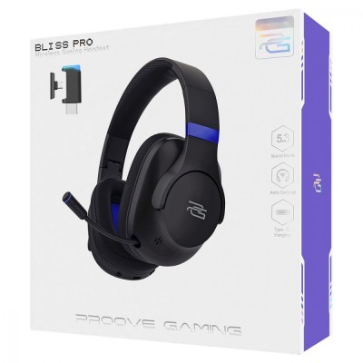 Бездротова ігрова гарнітура Proove Gaming Bliss Pro (GHBLP0010001) black
