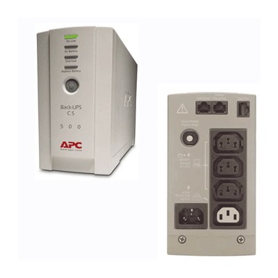 Джерело безперебійного живлення APC Back-UPS CS 500VA/300W, USB, 3+1 C13 (BK500EI)