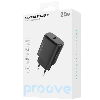 Зарядний Пристрій Proove Silicone Power 2 25W (Type-C) (WCSP25010001) black