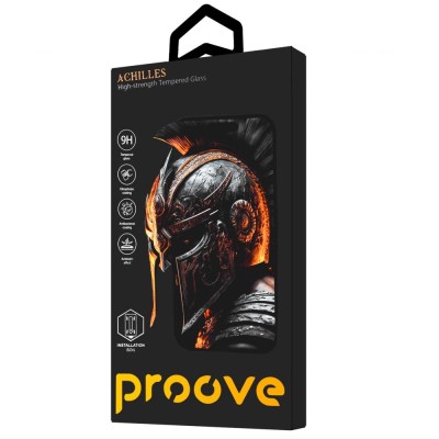 Захисне скло iPhone 17 Pro Max Proove Achilles Installation Box black