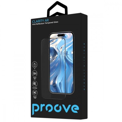 Захисне скло iPhone 17 Pro Max Proove Clarity AR black