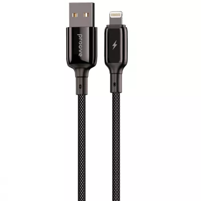 Кабель Proove Dense Metal USB to Lightning 2.4A (2m) (CCDM20001121) black