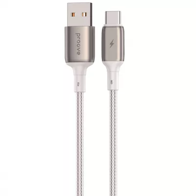 Кабель Proove Dense Metal USB to Type-C 2.4A (2m) (CCDM20001222) white