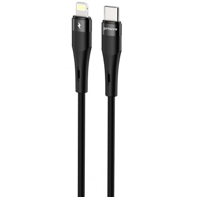 Кабель Proove Light Silicone Plus Type-C to Lightning 27W (1m) (CCLS27002101) black