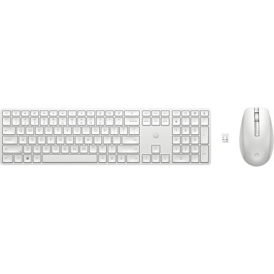 Комплект клавіатура та миша НР 650, WL, EN/UK, білий (4R016AA)