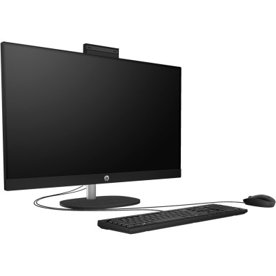Комп'ютер персональний моноблок HP All-in-One 27" FHD IPS AG, AMD R7-7730U, 16GB, F512GB, UMA, WiFi, кл+м, DOS, чорний (A45DXEA)