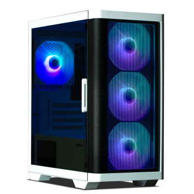 Корпус Zalman M4 без БЖ, 2xUSB3.0, 1xUSB2.0, 4x120мм ARGB, VGA 320мм, LCS ready, TG Side Window, mATX, білий (M4WHITE)