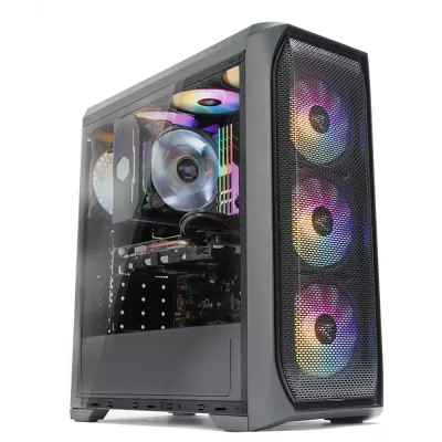 Корпус Zalman N5 MF без БЖ, 1xUSB3.0, 2xUSB2.0, 4x120мм RGB, VGA 365мм, LCS ready, Acrylic Side Panel, ATX, чорний (N5MF)