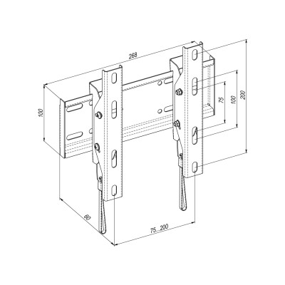 Кріплення ТВ з кутом нахилу KSL WMO-5121N 19-43"