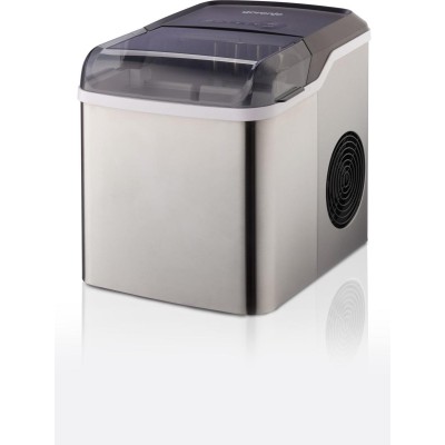 Льодогенератор побутовий Gorenje, 12кг/добу, 1,3л, дисплей, сріблясто - чорний (IMD1200SB)