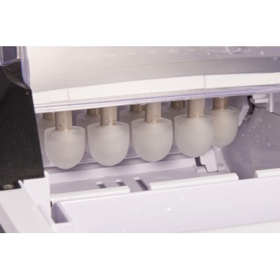 Льодогенератор побутовий Gorenje, 12кг/добу, 1,3л, дисплей, сріблясто - чорний (IMD1200SB)