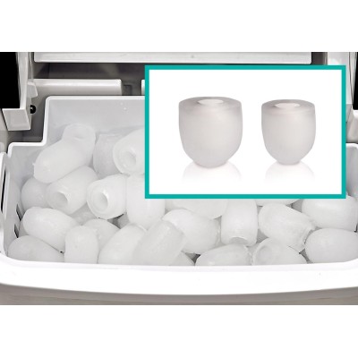 Льодогенератор побутовий Gorenje, 12кг/добу, 1,3л, дисплей, сріблясто - чорний (IMD1200SB)