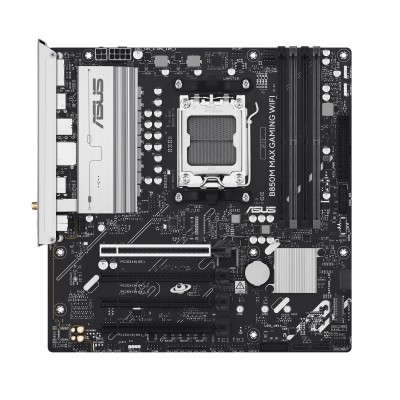 Материнcька плата ASUS B850M MAX GAMING WIFI sAM5 B850 4xDDR5 M.2 HDMI DP WiFi BT mATX (90MB1LL0-M0EAY0) Материнcька плата ASUS B850M MAX GAMING WIFI sAM5 B850 4xDDR5 M.2 HDMI DP WiFi BT mATX (90MB1LL0-M0EAY0)