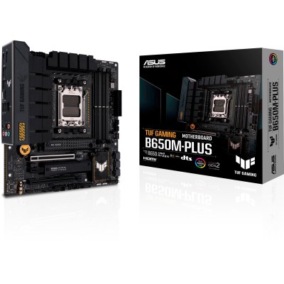 Материнcька плата ASUS TUF GAMING B650M-PLUS sAM5 B650 4xDDR5 M.2 HDMI DP mATX (90MB1BG0-M0EAY0)