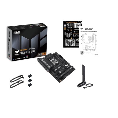 Материнcька плата ASUS TUF GAMING B850-PLUS WIFI sAM5 B850 4xDDR5 M.2 HDMI DP WiFi BT ATX (90MB1J30-M0EAY0) Материнcька плата ASUS TUF GAMING B850-PLUS WIFI sAM5 B850 4xDDR5 M.2 HDMI DP WiFi BT ATX (90MB1J30-M0EAY0)