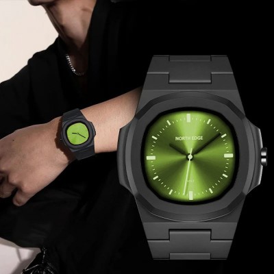 Механічний Годинник NORTH EDGE VOLT black/green