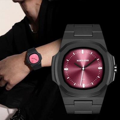 Механічний Годинник NORTH EDGE VOLT black/red