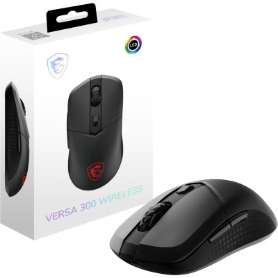 Миша MSI VERSA 300 W, WIRELESS, RGB, WL, чорний (S12-4301260-CLA)