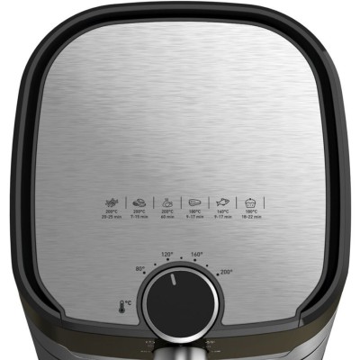 Мультипіч Tefal EasyFry&Grill, 1550Вт, чаша-4.2л, механічне керув., від 80°C до 200°C, пластик, сірий (EY501D15)