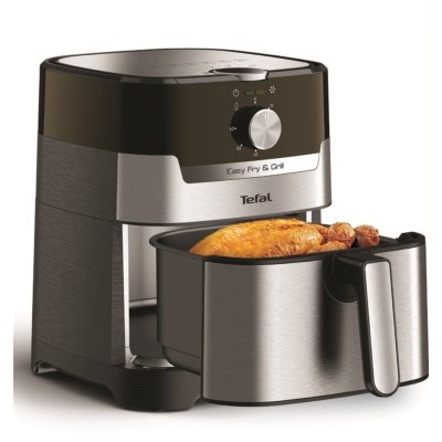 Мультипіч Tefal EasyFry&Grill, 1550Вт, чаша-4.2л, механічне керув., від 80°C до 200°C, пластик, сірий (EY501D15)