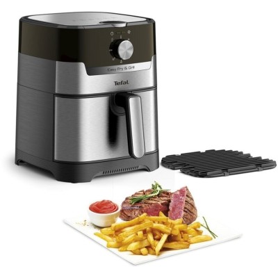 Мультипіч Tefal EasyFry&Grill, 1550Вт, чаша-4.2л, механічне керув., від 80°C до 200°C, пластик, сірий (EY501D15)