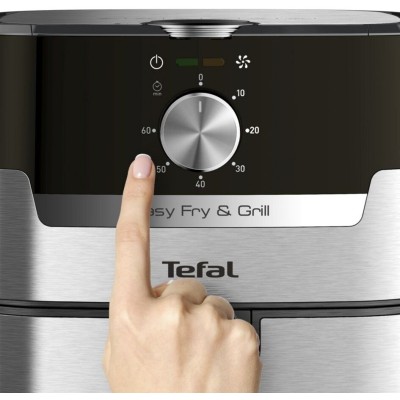 Мультипіч Tefal EasyFry&Grill, 1550Вт, чаша-4.2л, механічне керув., від 80°C до 200°C, пластик, сірий (EY501D15)