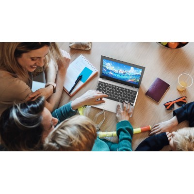 Ноутбук ACER Chromebook CB311-12H 11" IPS, Intel C N100, 8GB, F128GB, UMA, ChromeOS, сріблястий (NX.KX1EU.001)