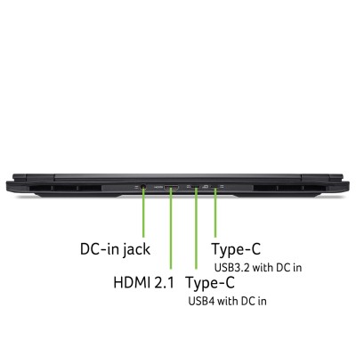 Ноутбук ACER Nitro 16S AN16S-61 16" WQXGA IPS, AMD R7-350, 32GB, F1TB, NVD5070Ti-12, Lin, чорний (NH.QZWEU.002)