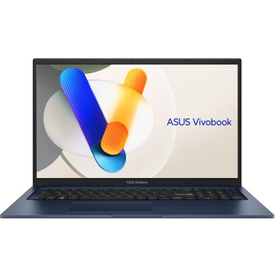 Ноутбук ASUS Vivobook 17 X1704VA-AU455 17.3" FHD IPS, Intel 5 120U, 16GB, F512GB, UMA, NoOS, Блакитний (90NB13X2-M003T0)