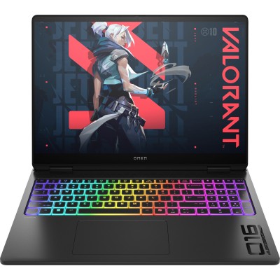 Ноутбук HP OMEN 16-ah0042ua 16" 2.5K OLED IPS, Intel U9-275HX, 64GB, F2048GB, NVD5090-24, DOS, чорний (BV8Y4EA)