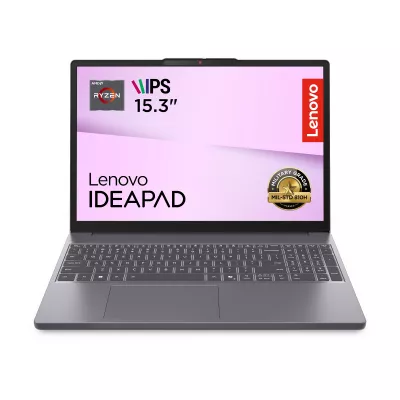 Ноутбук LENOVO IdeaPad Slim 3-15ARP10 15.3" WUXGA AG, AMD R7-7735HS, 24GB, F512GB, UMA, DOS, сірий (83K700ACRA)