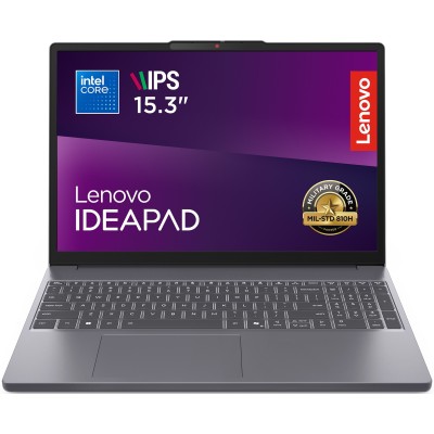 Ноутбук LENOVO IdeaPad Slim 3-15IRU10 15.3" WUXGA AG, Intel Core 3-100U, 16GB, F512GB, UMA, DOS, сірий (83KD0015RA)