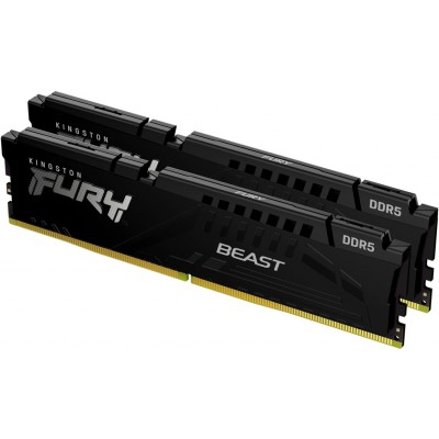 Оперативна пам'ять Kingston DDR5 32GB KIT (16GBx2) 5200 FURY Beast (KF552C40BBK2-32)