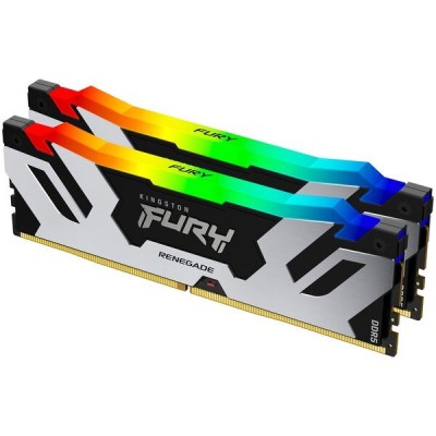 Оперативна пам'ять Kingston DDR5 32GB KIT (16GBx2) 6400 FURY Renegade RGB XMP (KF564C32RSAK2-32)