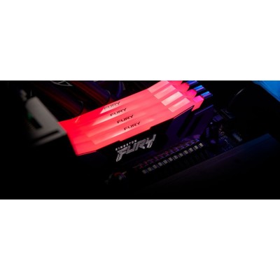 Оперативна пам'ять Kingston DDR5 32GB KIT (16GBx2) 6400 FURY Renegade RGB XMP (KF564C32RSAK2-32)