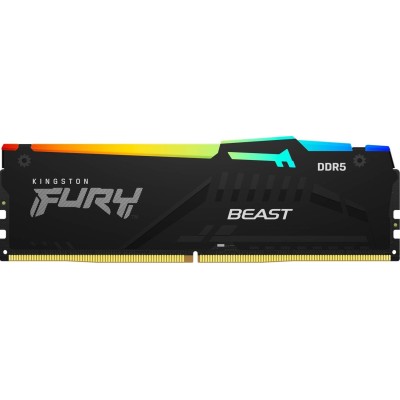 Оперативна пам'ять Kingston DDR5 8GB 5200 FURY Beast RGB (KF552C40BBA-8)