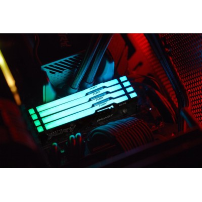 Оперативна пам'ять Kingston DDR5 8GB 5200 FURY Beast RGB (KF552C40BBA-8)