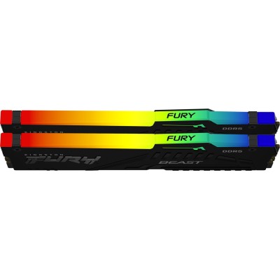 Оперативна пам'ять Kingston DDR5 8GB 5200 FURY Beast RGB (KF552C40BBA-8)