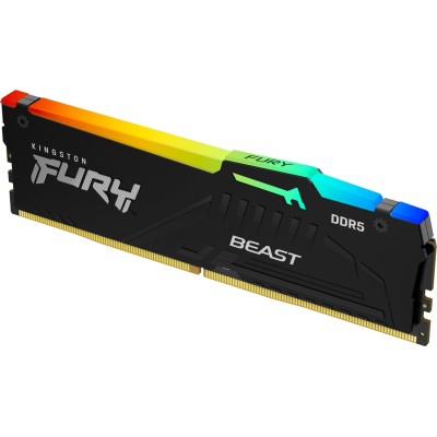 Оперативна пам'ять Kingston DDR5 8GB 5200 FURY Beast RGB (KF552C40BBA-8)