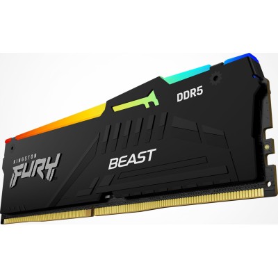 Оперативна пам'ять Kingston DDR5 8GB 5200 FURY Beast RGB (KF552C40BBA-8)