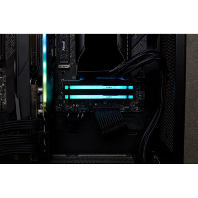 Оперативна пам'ять Kingston DDR5 8GB 5200 FURY Beast RGB (KF552C40BBA-8)